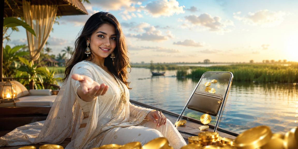 বাংলাদেশে সৈকতে মোবাইলে বোনাস দাবি করছেন একজন ব্যবহারকারী